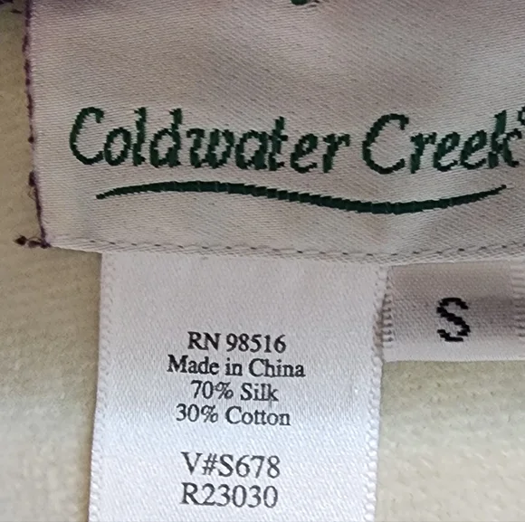 Coldwater Creek  silk plus cardigan - Picture 4 of 4
